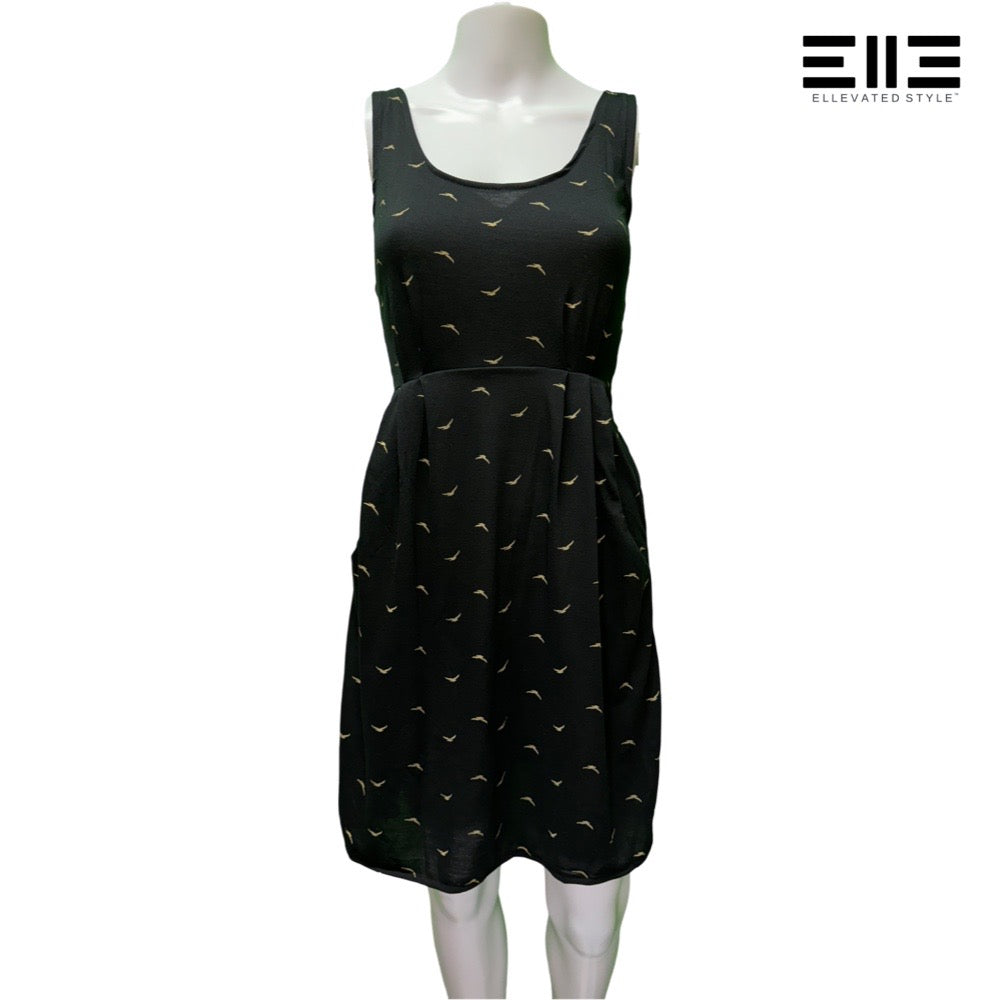 Sleeveless Fitted Sundress w/ pockets & Elastic Back