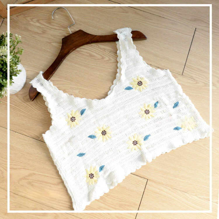 Floral Crochet Crop Top