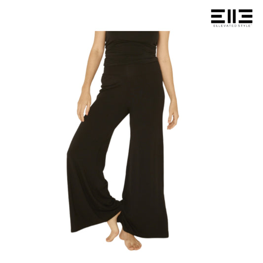 Bamboo Wide Leg Palazzo Pants