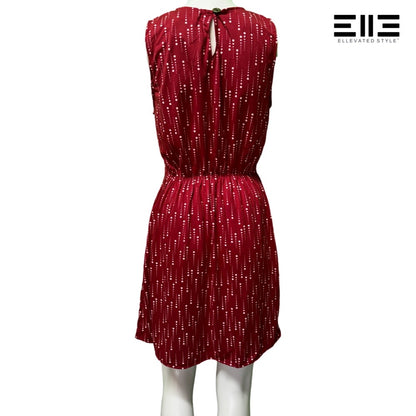 Sleeveless Sundress with Elastic Back & Button Neck